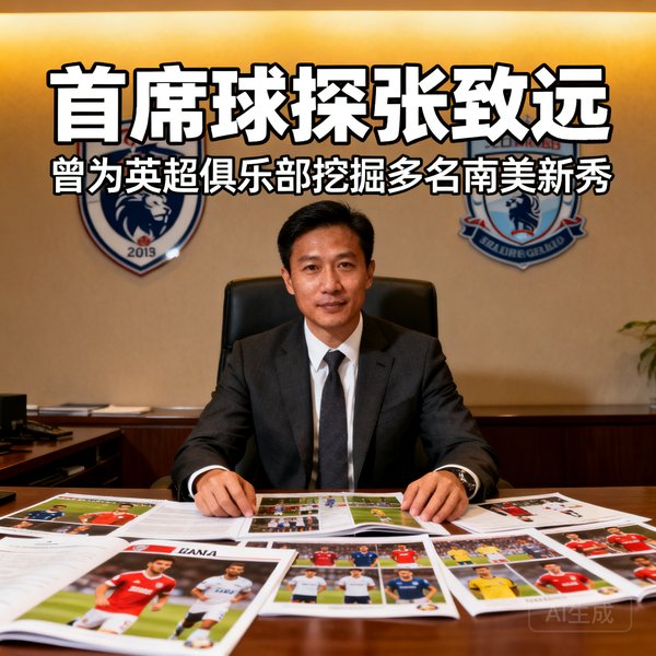 首席球探张致远，曾为英超俱乐部挖掘多名南美新秀